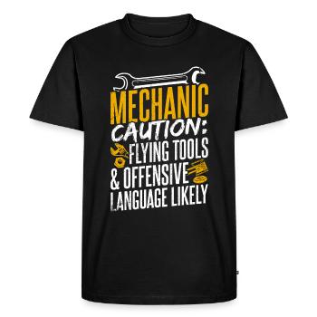 Mécanicien Tuning Tuner Passionné de voiture Papa Geschen - T-shirt Premium bio Homme - noir - Devant - Nico (187cm)
