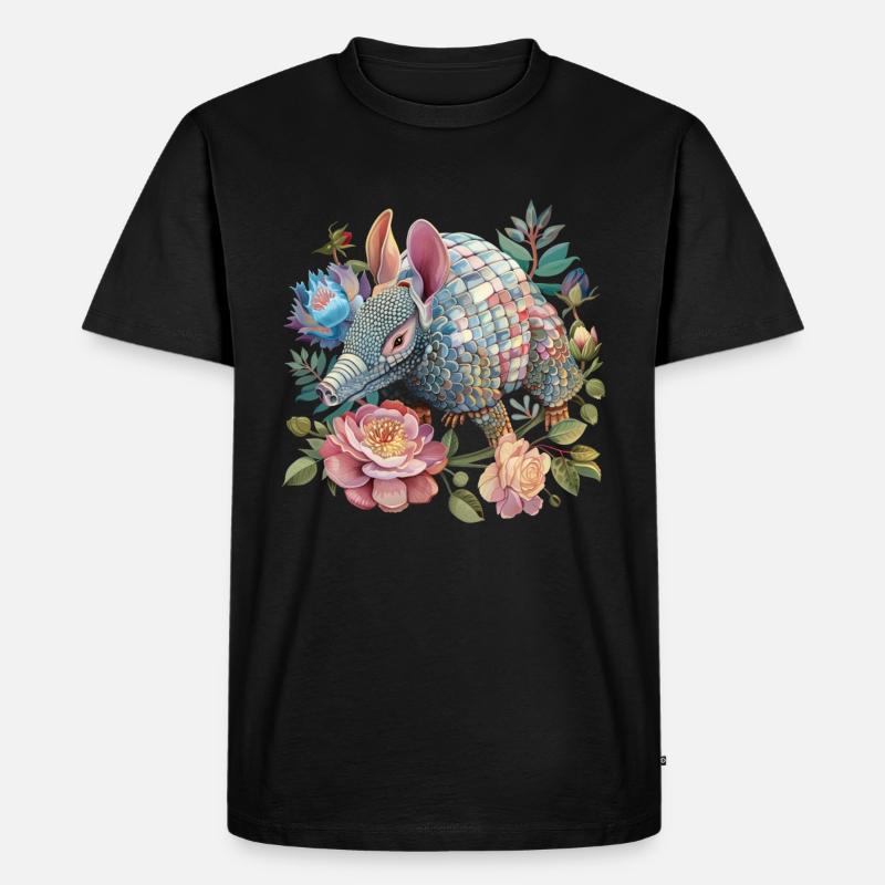 Gürteltier - Männer Premium Bio T-Shirt - Schwarz