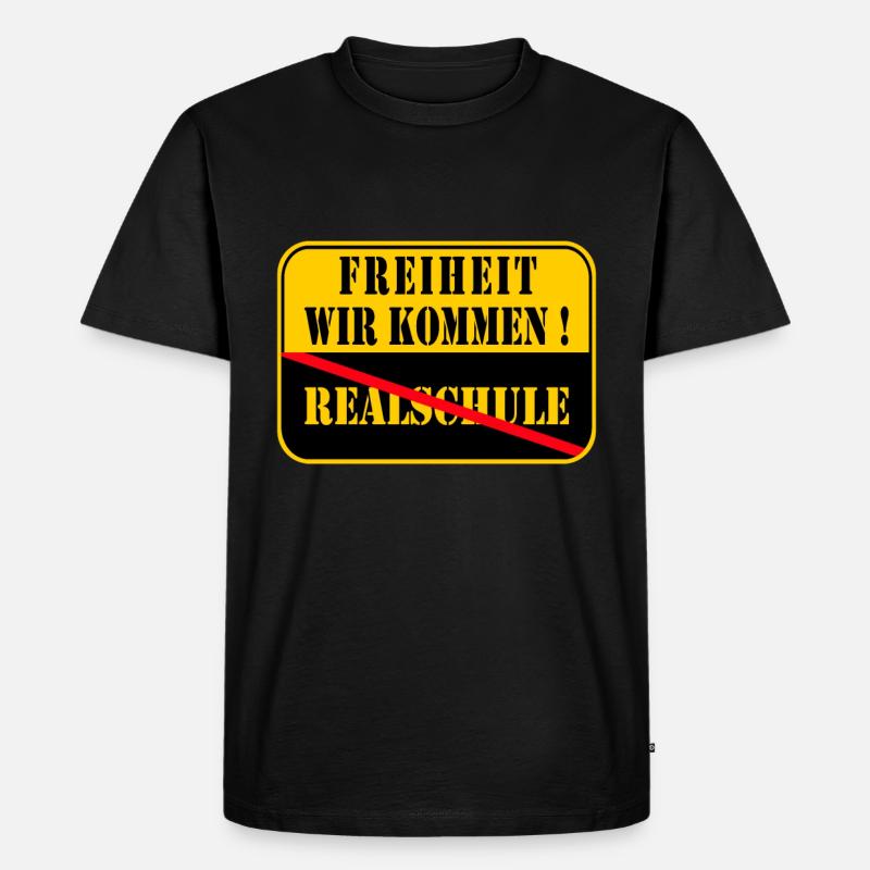 Realschul Abschluss - Männer Premium Bio T-Shirt - Schwarz