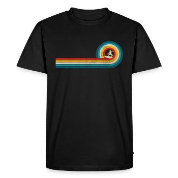 Surfing Vintage surfeur cadeau - T-shirt Premium bio Homme - noir - Devant - Nico (187cm)