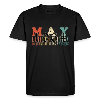 Mai 1964 Vintage Anniversaire Vintage Rétro - T-shirt Premium bio Homme - noir - Devant - Nico (187cm)