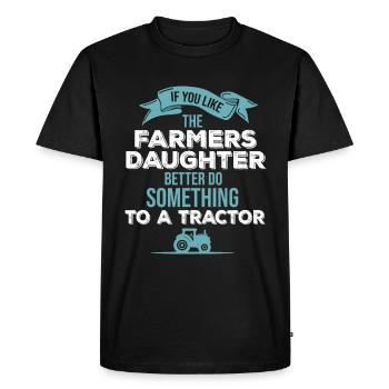 Mécanicien de tracteurs Mécanicien de machines agricoles - T-shirt Premium bio Homme - noir - Devant - Nico (187cm)