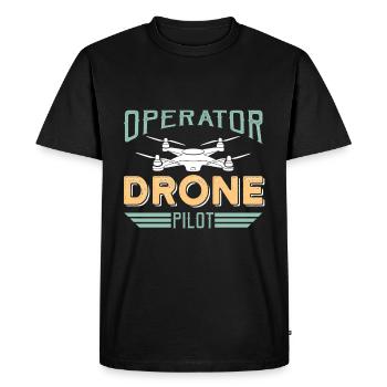 Drone Pilot Drone Drone Pilot - Men's Premium Organic T-Shirt - black - Front - Nico (187cm)