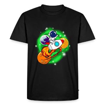 Univers Astronaute Kids - T-shirt Premium bio Homme - noir - Devant - Nico (187cm)