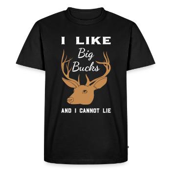 Chasse au chevreuil Saison Chasse au chevreuil - T-shirt Premium bio Homme - noir - Devant - Nico (187cm)