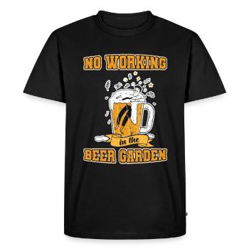 bière bière jardin de bière festival de la bière chope de bière - T-shirt Premium bio Homme - noir - Devant - Nico (187cm)