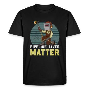 Welder Welding Welding Retro - Men's Premium Organic T-Shirt - black - Front - Nico (187cm)