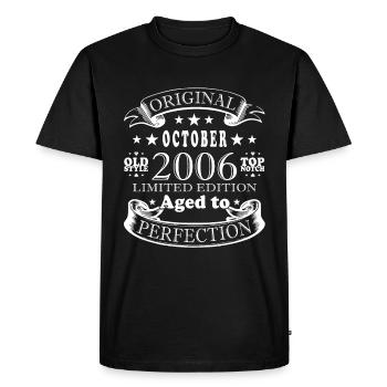 2006 Retro 2006 October Anniversary October 2006 - Men's Premium Organic T-Shirt - black - Front - Nico (187cm)