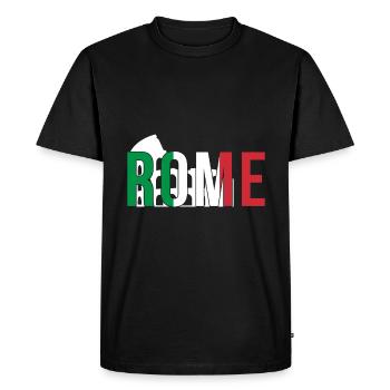 Colisée Italie Rome - T-shirt Premium bio Homme - noir - Devant - Nico (187cm)
