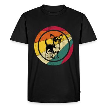 Maman Chihuahua - T-shirt Premium bio Homme - noir - Devant - Nico (187cm)