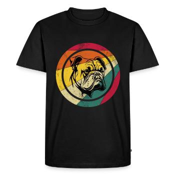 Bouledogue français - T-shirt Premium bio Homme - noir - Devant - Nico (187cm)