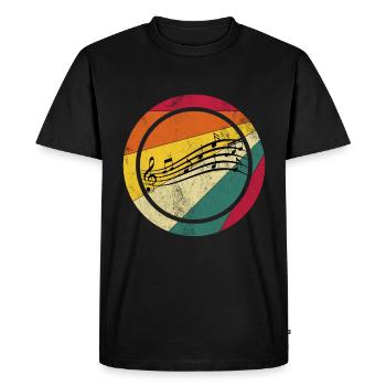 Love Music Gift Idea Fun - Men's Premium Organic T-Shirt - black - Front - Nico (187cm)