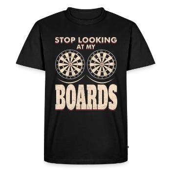 Darts Darts Sayings - Men's Premium Organic T-Shirt - black - Front - Nico (187cm)