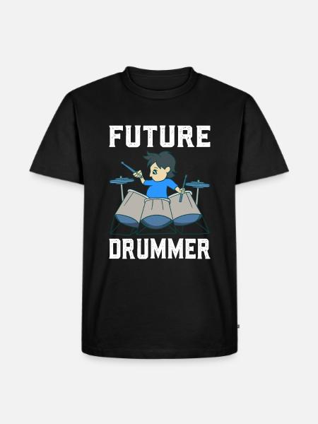 Drum Player - Men's Premium Organic T-Shirt - black