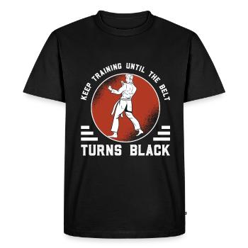 Karaté Ceinture Noire - T-shirt Premium bio Homme - noir - Devant - Nico (187cm)