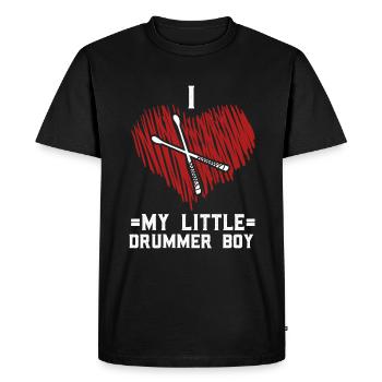 Drums Drums Drumstick Drummer Music Band Rock - Men's Premium Organic T-Shirt - black - Front - Nico (187cm)