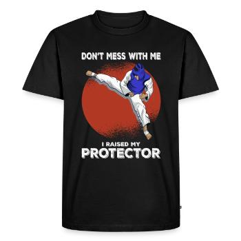 MMA Fighter Saying - Mixed Martial Arts - Men's Premium Organic T-Shirt - black - Front - Nico (187cm)