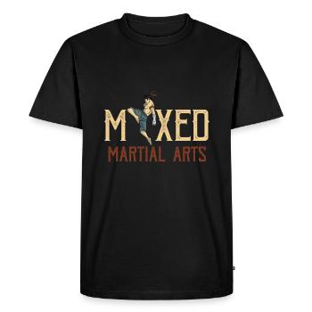 MMA Mixed Martial Arts Fighter Cadeau d’arts martiaux - T-shirt Premium bio Homme - noir - Devant - Nico (187cm)