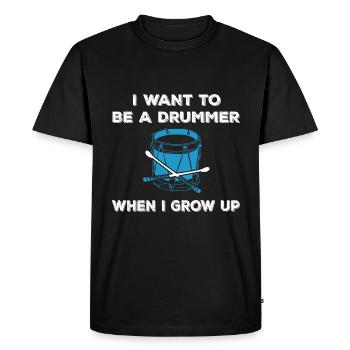 Percussion - Men's Premium Organic T-Shirt - black - Front - Nico (187cm)