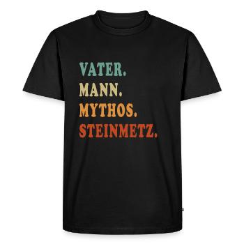 Stonemason Craftsman Dad Father's Day Father Gift - Men's Premium Organic T-Shirt - black - Front - Nico (187cm)