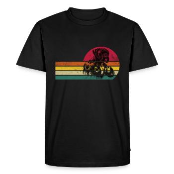 Boxer Dog - German Boxer - Men's Premium Organic T-Shirt - black - Front - Nico (187cm)