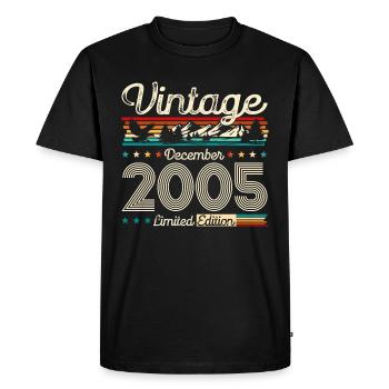 20e anniversaire Légende Décembre 2005 Volume 05 - T-shirt Premium bio Homme - noir - Devant - Nico (187cm)