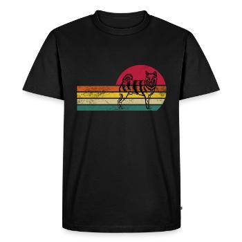 Shiba Inu Chien Kawaii Japonais Japon Chiot - T-shirt Premium bio Homme - noir - Devant - Nico (187cm)