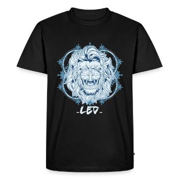 Zodiac sign Leo Symbol - Men's Premium Organic T-Shirt - black - Front - Nico (187cm)
