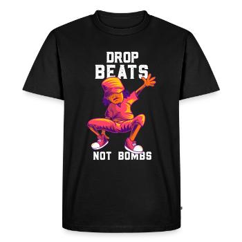 Breakdance breaker hip hop bboy - Men's Premium Organic T-Shirt - black - Front - Nico (187cm)