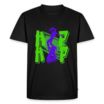 Danseuse, danseuse, illustration, danseuse, graffiti - T-shirt Premium bio Homme - noir - Devant - Nico (187cm)
