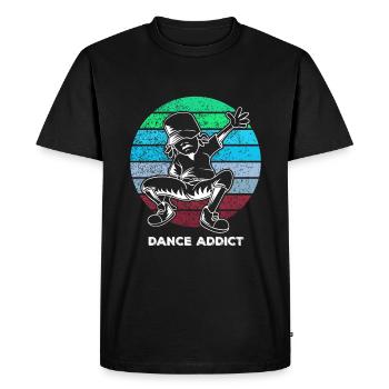 Breakdance - T-shirt Premium bio Homme - noir - Devant - Nico (187cm)