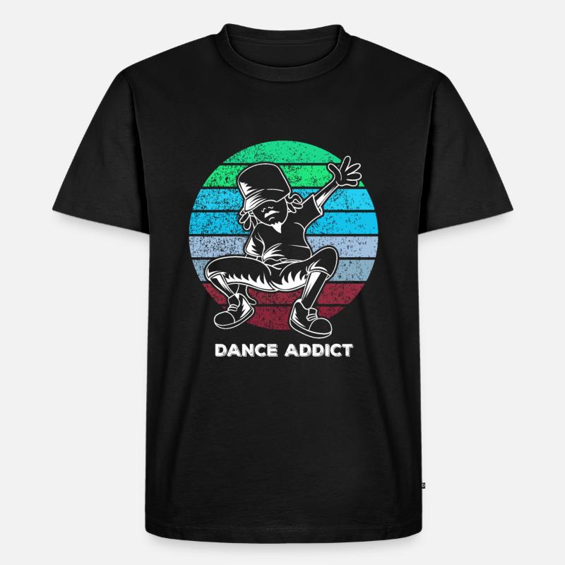 Breakdance - Männer Premium Bio T-Shirt - Schwarz