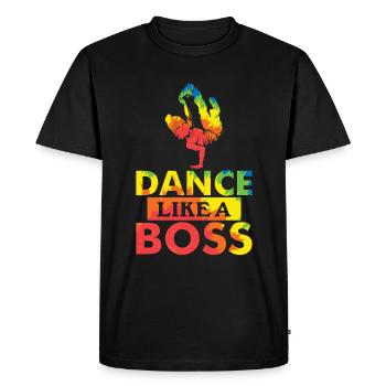 Breakdance - Männer Premium Bio T-Shirt - Schwarz - Vorne - Nico (187cm)