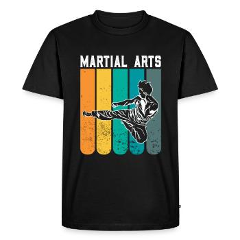 MMA Mixed Martial Arts - Men's Premium Organic T-Shirt - black - Front - Nico (187cm)