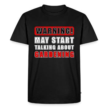 Jardin Hobby Jardinier Jardinage Cadeau - T-shirt Premium bio Homme - noir - Devant - Nico (187cm)