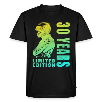 Motards et motards 30e anniversaire - T-shirt Premium bio Homme - noir - Devant - Nico (187cm)