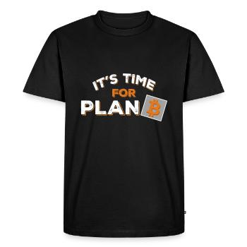 Plan B - Men's Premium Organic T-Shirt - black - Front - Nico (187cm)