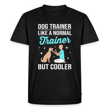 Dog trainer - Men's Premium Organic T-Shirt - black - Front - Nico (187cm)