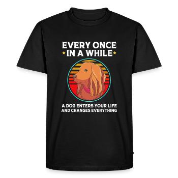 Boykin Spaniel - Men's Premium Organic T-Shirt - black - Front - Nico (187cm)