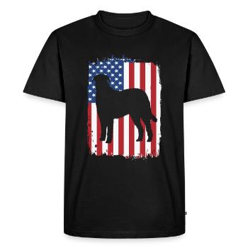 Irish wolfhound - Men's Premium Organic T-Shirt - black - Front - Nico (187cm)