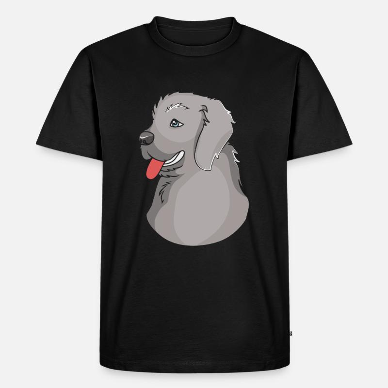 Neufundländer - Männer Premium Bio T-Shirt - Schwarz