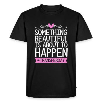 Transfert d’embryons de jour fœtus - T-shirt Premium bio Homme - noir - Devant - Nico (187cm)