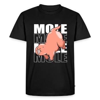 Chiot de sable - T-shirt Premium bio Homme - noir - Devant - Nico (187cm)