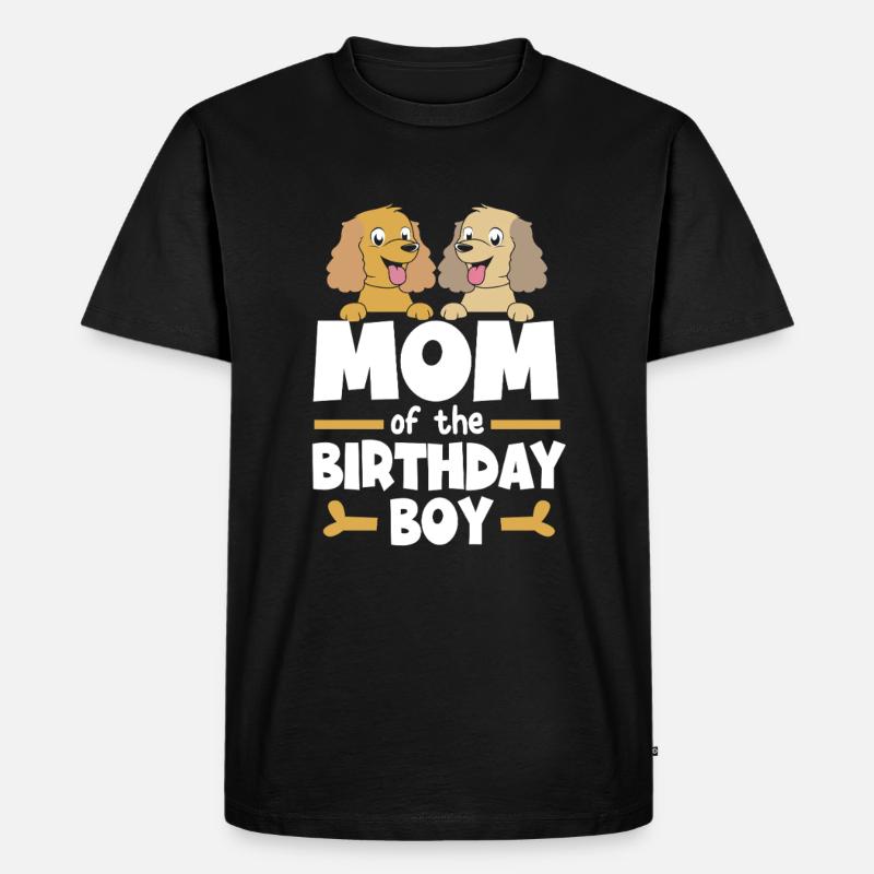 Cocker Spaniel Mama Hundemama - Männer Premium Bio T-Shirt - Schwarz