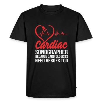 Cardiogram Cardiography - Men's Premium Organic T-Shirt - black - Front - Nico (187cm)
