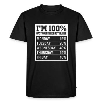 Gastroenterology - Men's Premium Organic T-Shirt - black - Front - Nico (187cm)