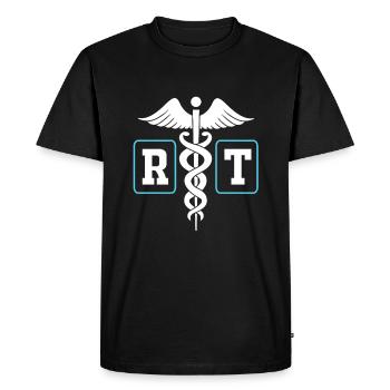 respirer de l’oxygène - T-shirt Premium bio Homme - noir - Devant - Nico (187cm)