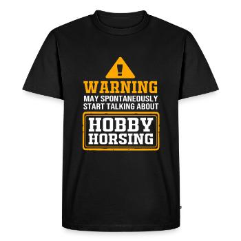 Hobby Cheval Hobby Horsing Hobbyhorsing - T-shirt Premium bio Homme - noir - Devant - Nico (187cm)
