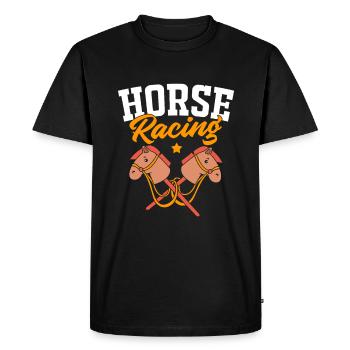 Hobby Cheval Hobby Horsing Hobbyhorsing - T-shirt Premium bio Homme - noir - Devant - Nico (187cm)