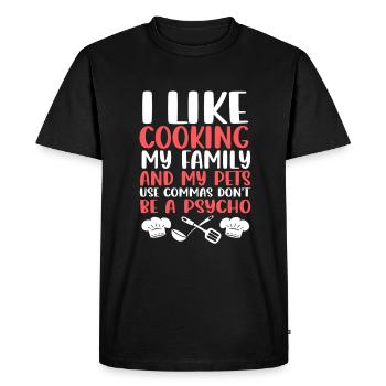 Grammar English Spelling - Men's Premium Organic T-Shirt - black - Front - Nico (187cm)